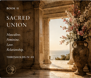Book II — Sacred Union. Masculine. Feminine. Love. Relationship. Thresholds IV–VI